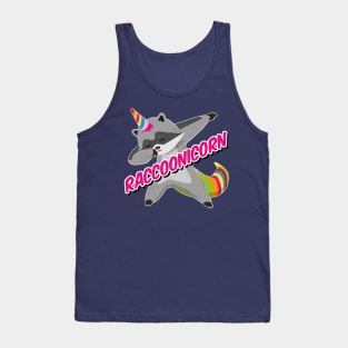 Raccoonicorn Unicorn Raccoon Dabbing Tank Top